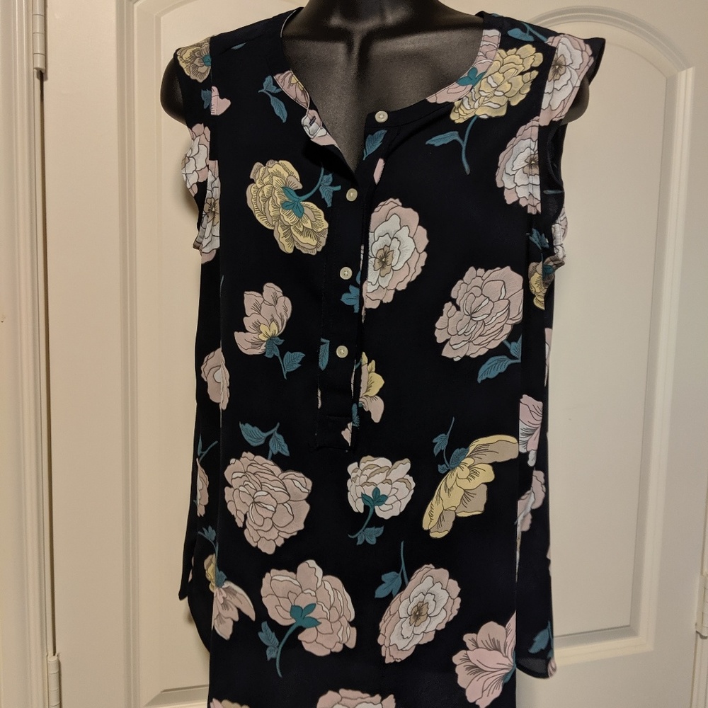 Ruffled Cap sleeve blouse